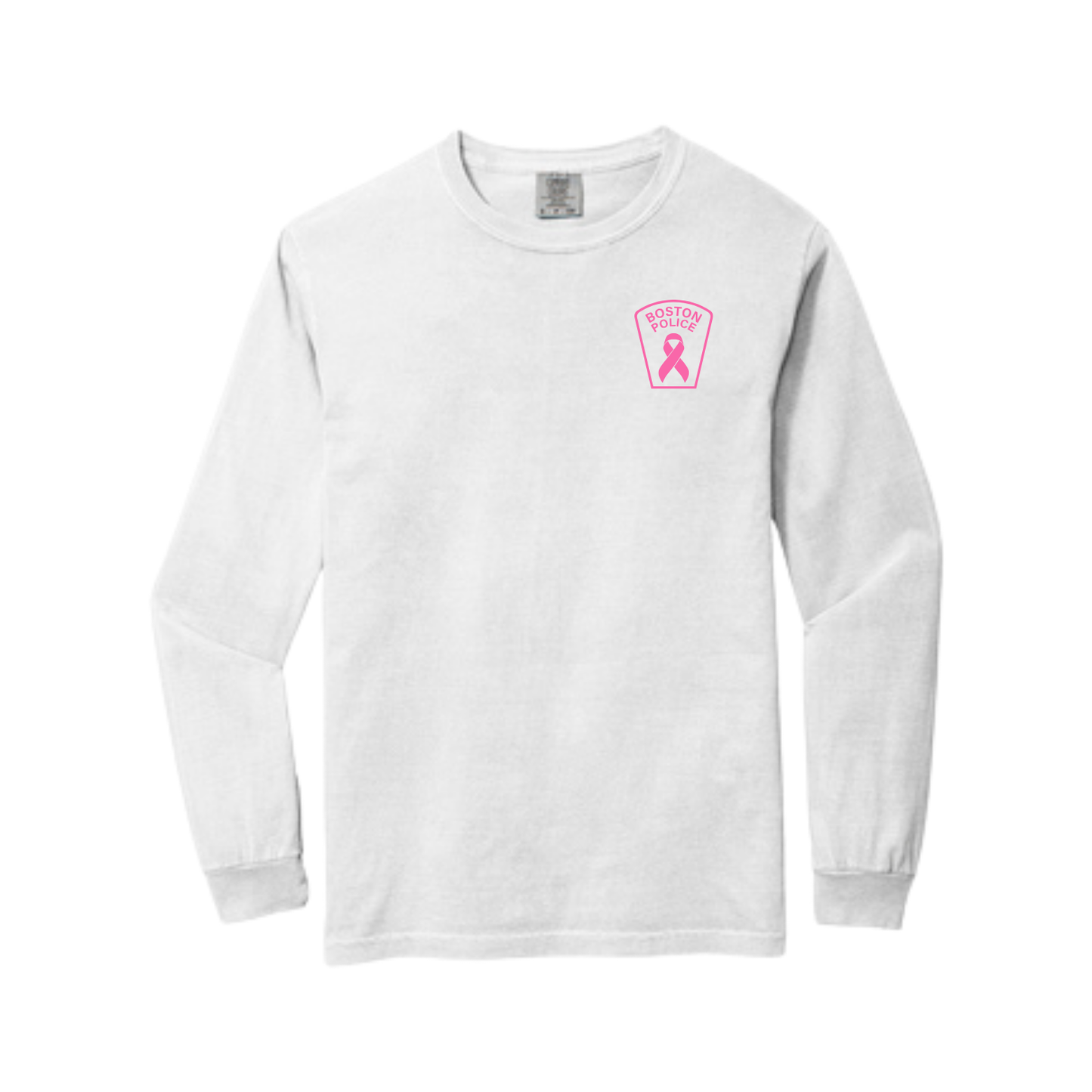 BOSTON POLICE BREAST CANCER AWARENESS LONG SLEEVE