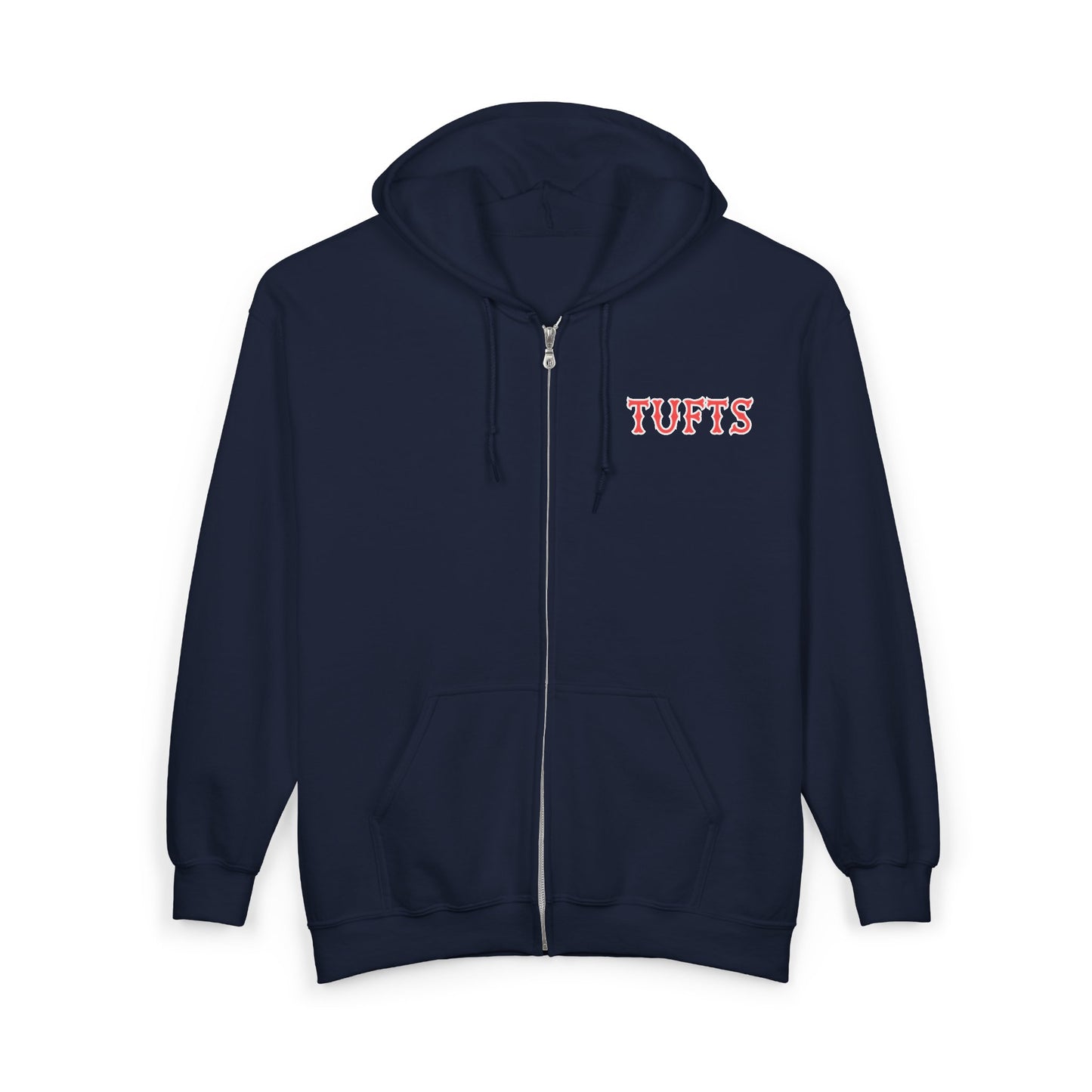 TUFTS SOX LETTERS HEAVY BLEND FULL ZIP HOODIE