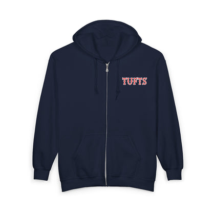 TUFTS SOX LETTERS HEAVY BLEND FULL ZIP HOODIE