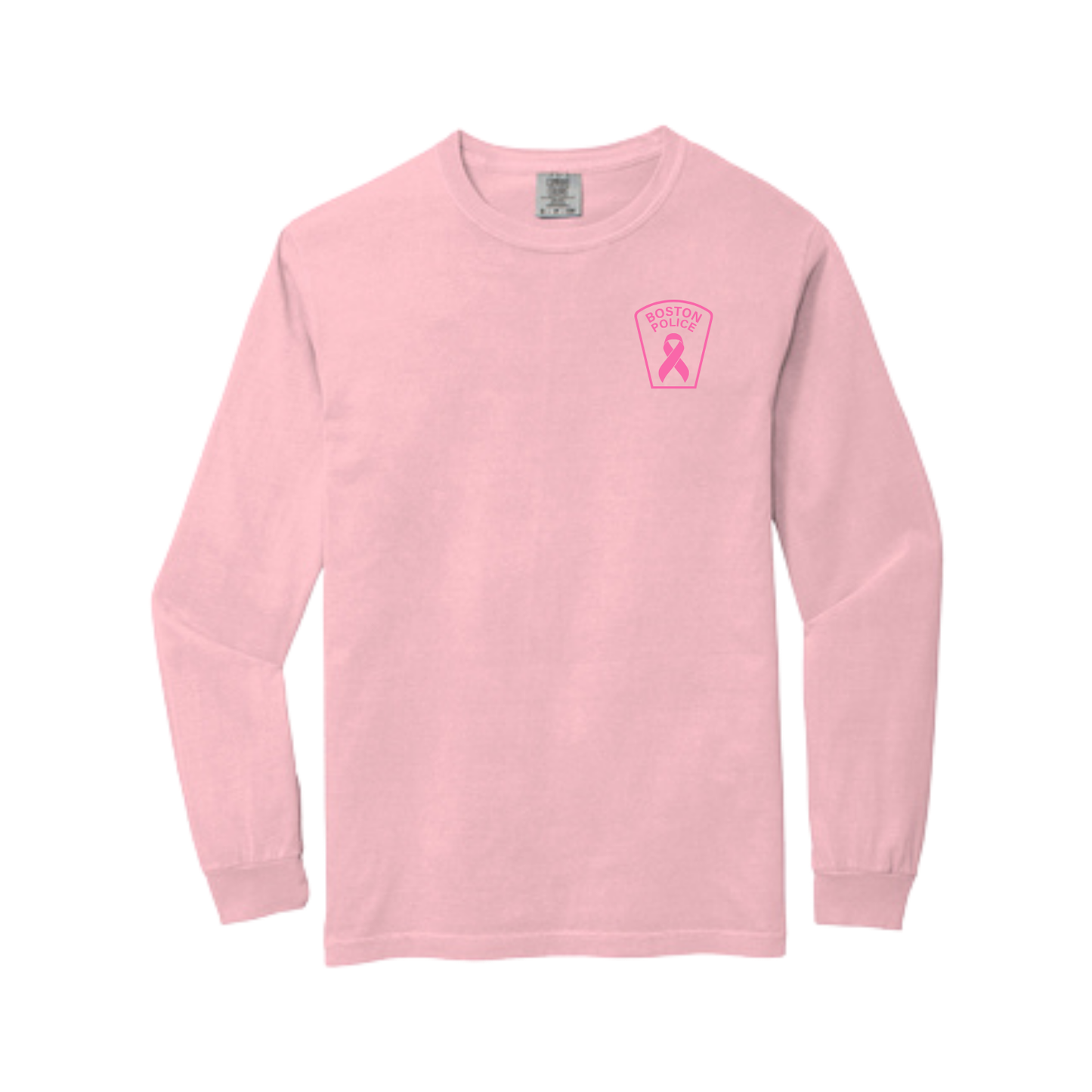 BOSTON POLICE BREAST CANCER AWARENESS LONG SLEEVE