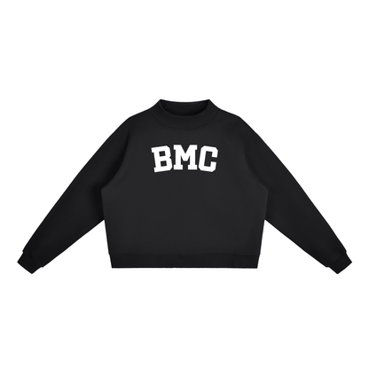 BMC BLOCK LETTER BLACK MOCK NECK