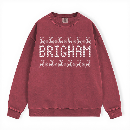 BRIGHAM UGLY SWEATER COMFORT COLORS CREWNECK