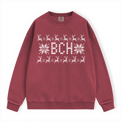 BCH UGLY SWEATER COMFORT COLORS CREWNECK