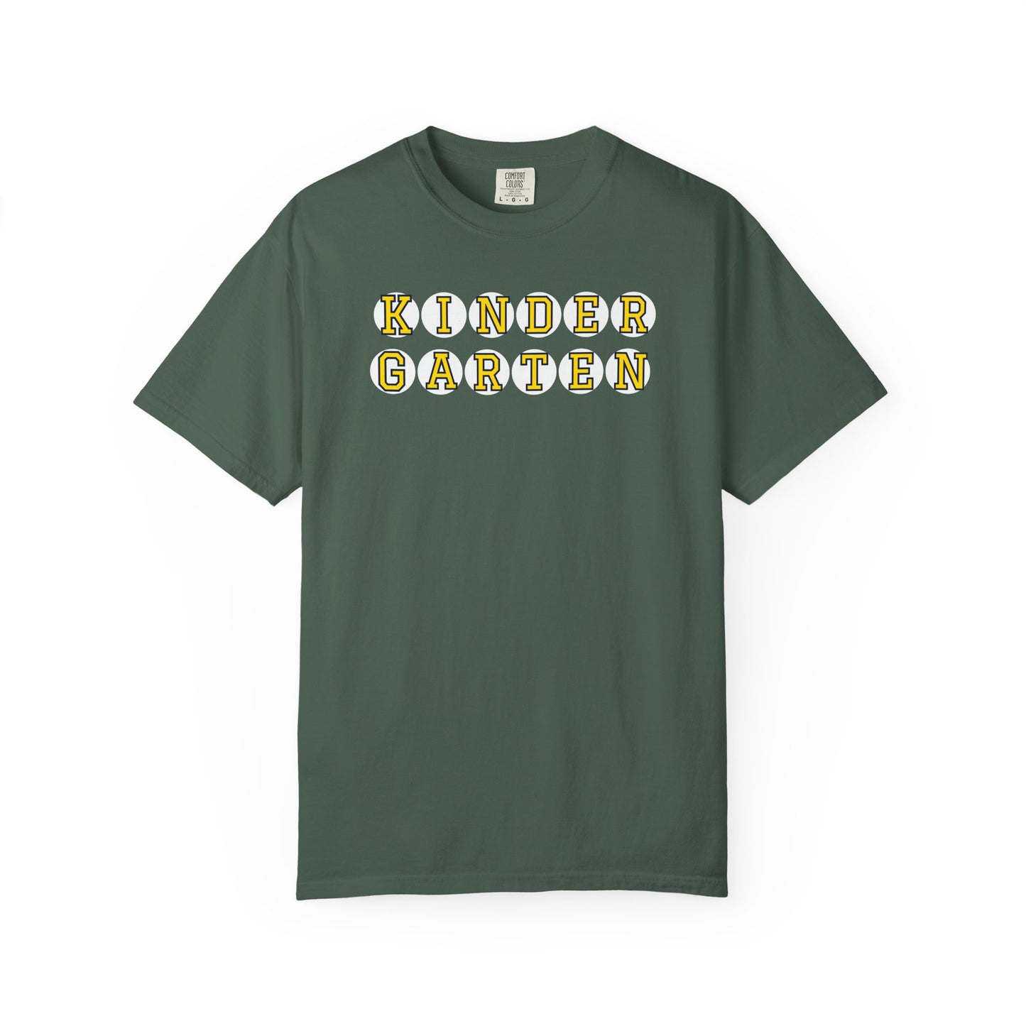 KINDERGARTEN YELLOW PLAYER NUMBER T-SHIRT