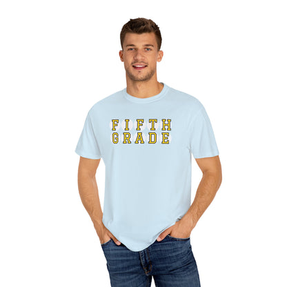 FIFTH GRADE YELLOW PLAYER LETTERS T-SHIRT