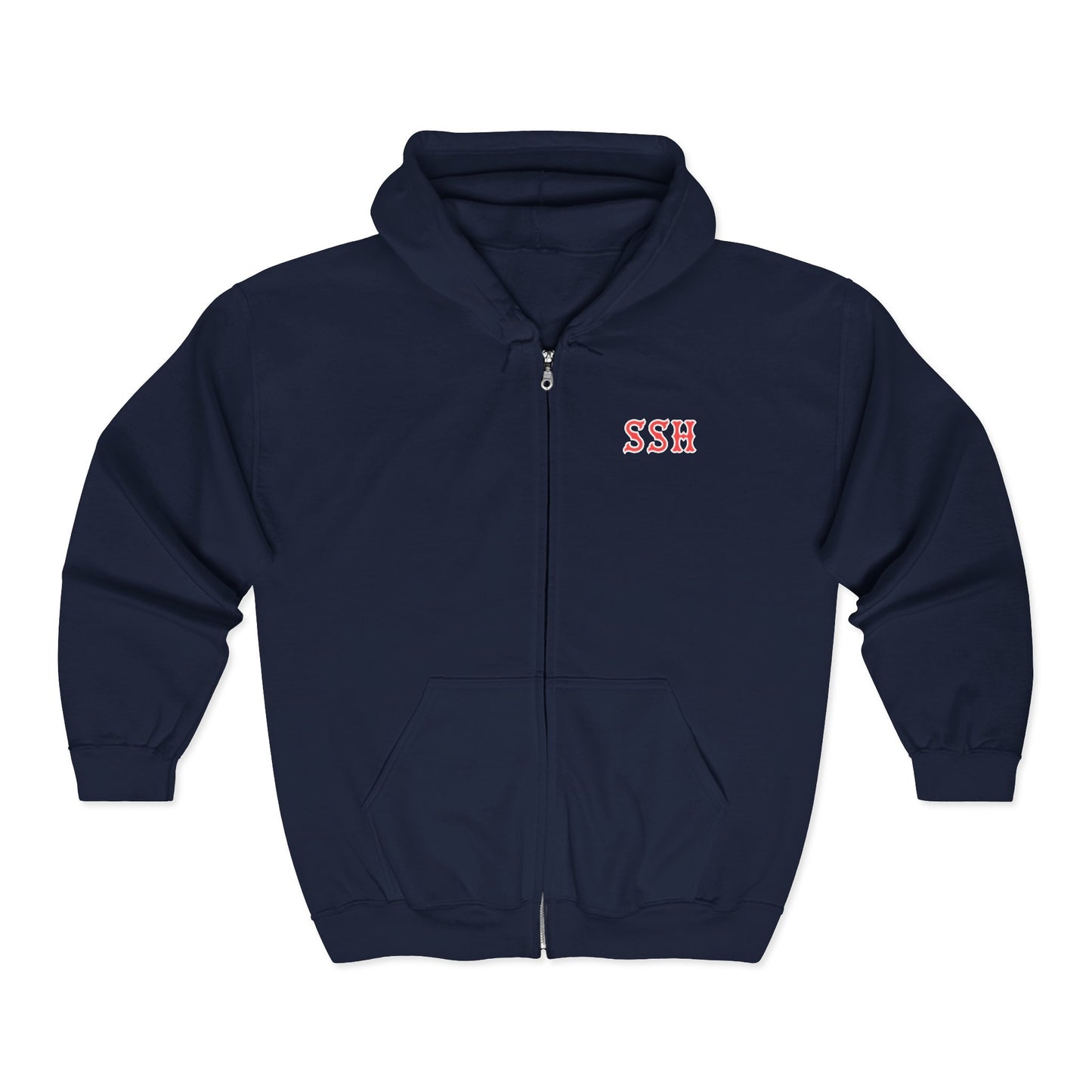 SSH SOX LETTERS HEAVY BLEND FULL ZIP HOODIE