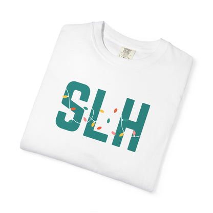 SLH HOLIDAY LIGHTS T-SHIRT - WHITE