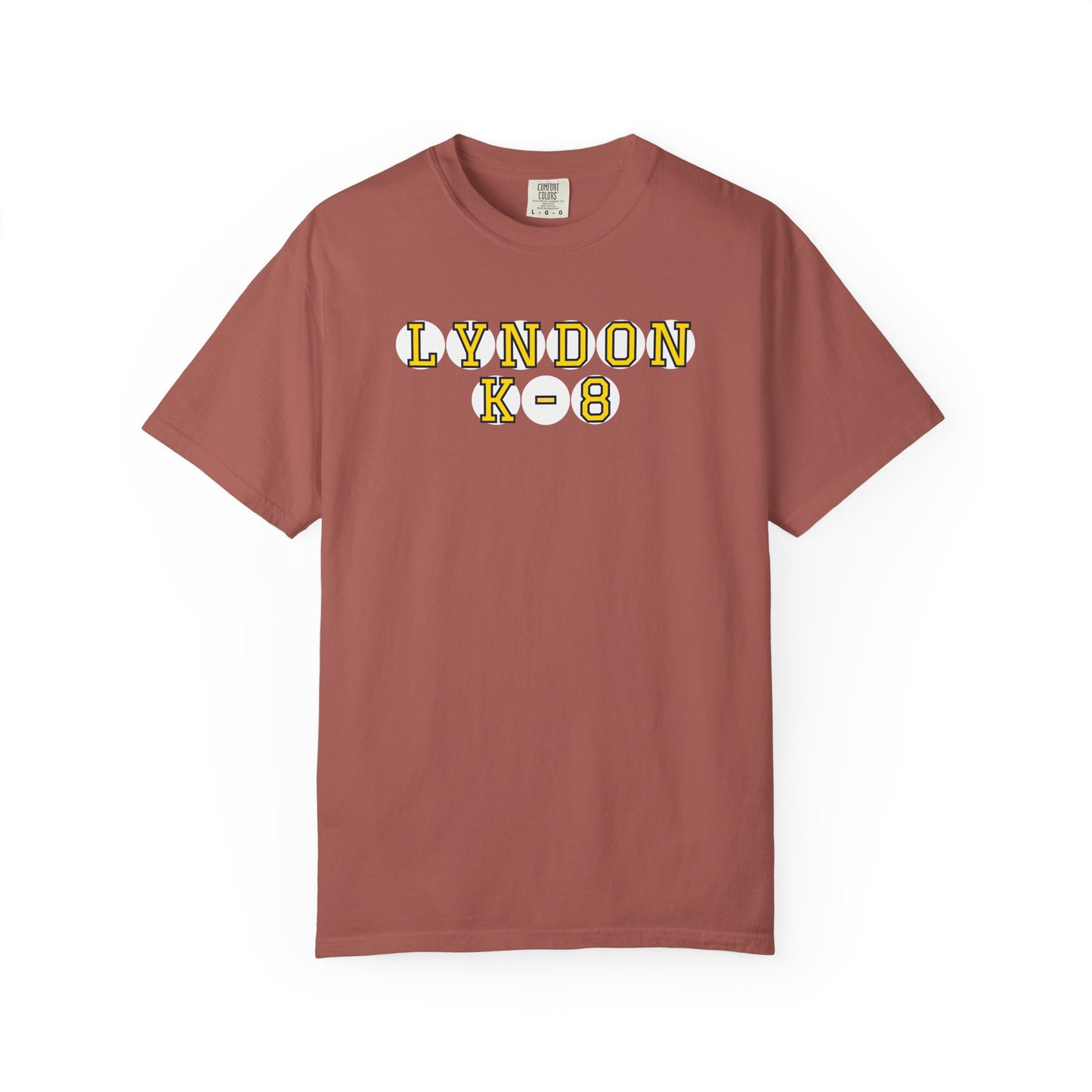 LYNDON K-8 YELLOW PLAYER LETTERS T-SHIRT