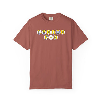 LYNDON K-8 YELLOW PLAYER LETTERS T-SHIRT
