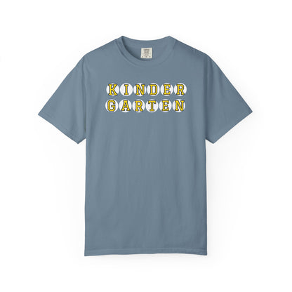 KINDERGARTEN YELLOW PLAYER NUMBER T-SHIRT