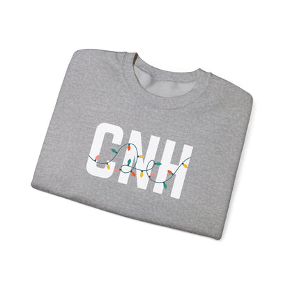 CNH HOLIDAY LIGHTS HEAVY BLEND CREWNECK