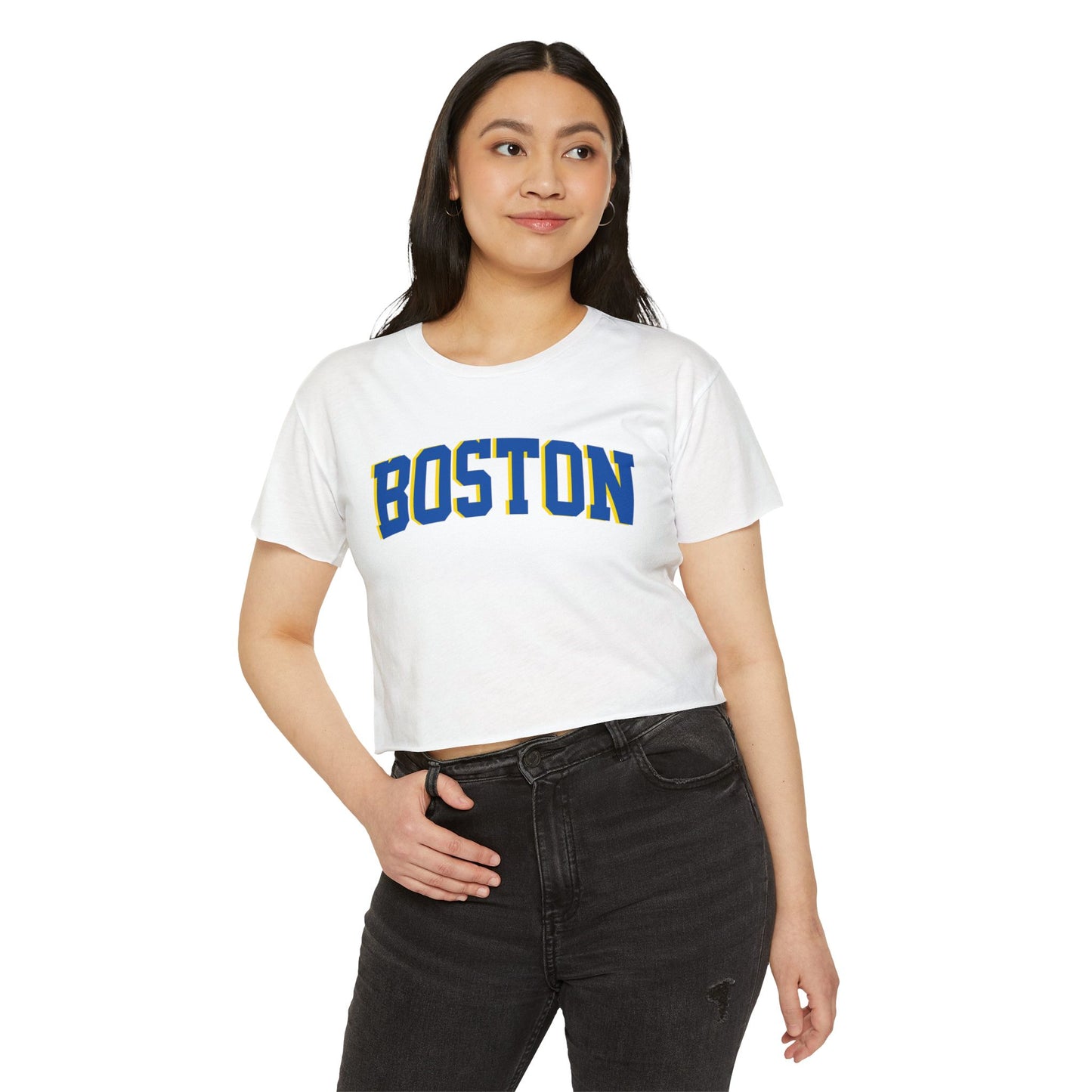BOSTON CROPPED TEE