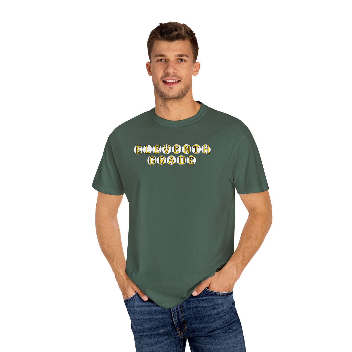 ELEVENTH GRADE YELLOW PLAYER LETTERS T-SHIRT