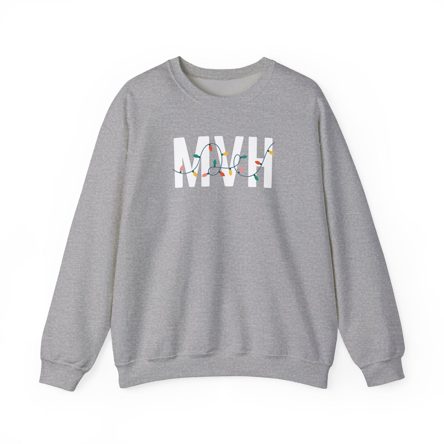 MVH HOLIDAY LIGHTS HEAVY BLEND CREWNECK