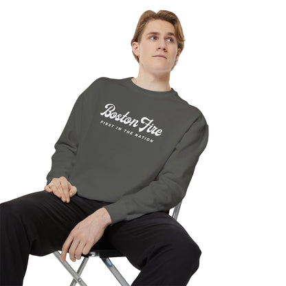 BOSTON FIRE STONEWASHED CREWNECK