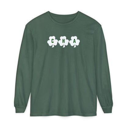 GREEN CHA SHAMROCK LONG SLEEVE