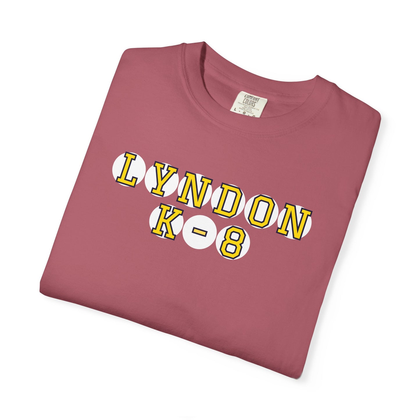 LYNDON K-8 YELLOW PLAYER LETTERS T-SHIRT