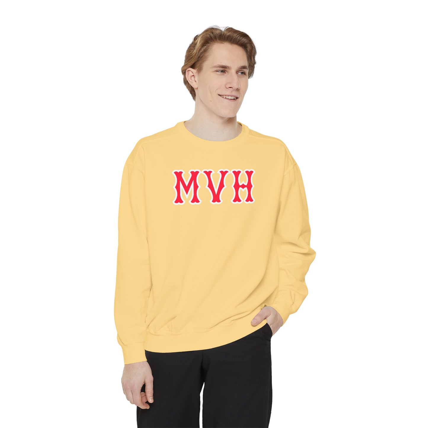 MVH SOX LETTERS CREWNECK