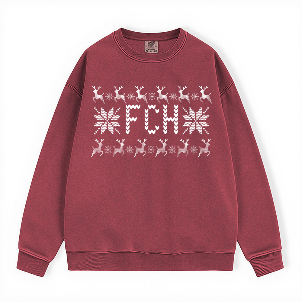 FCH UGLY SWEATER COMFORT COLORS CREWNECK