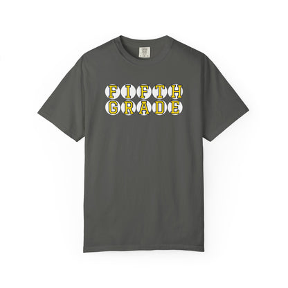 FIFTH GRADE YELLOW PLAYER LETTERS T-SHIRT