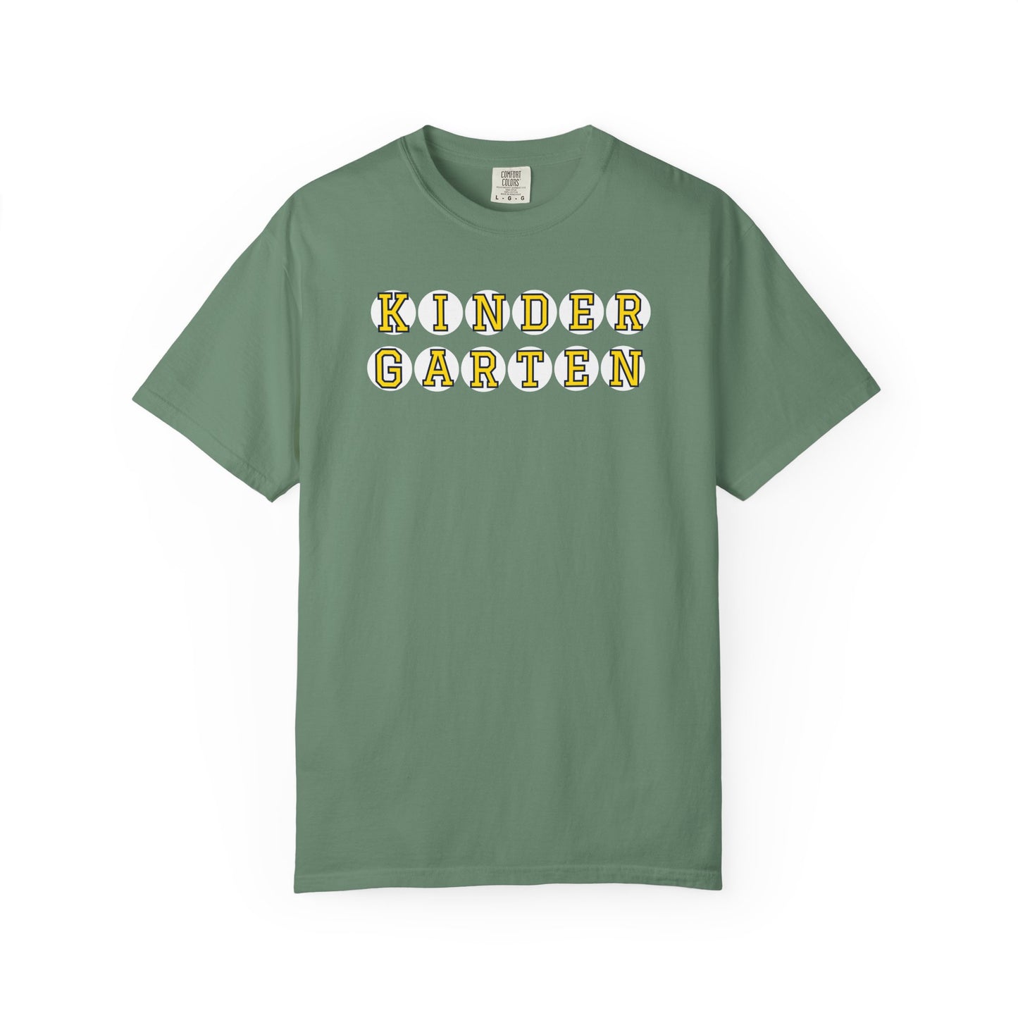 KINDERGARTEN YELLOW PLAYER NUMBER T-SHIRT