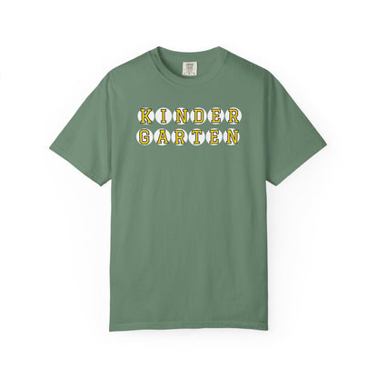 KINDERGARTEN YELLOW PLAYER NUMBER T-SHIRT