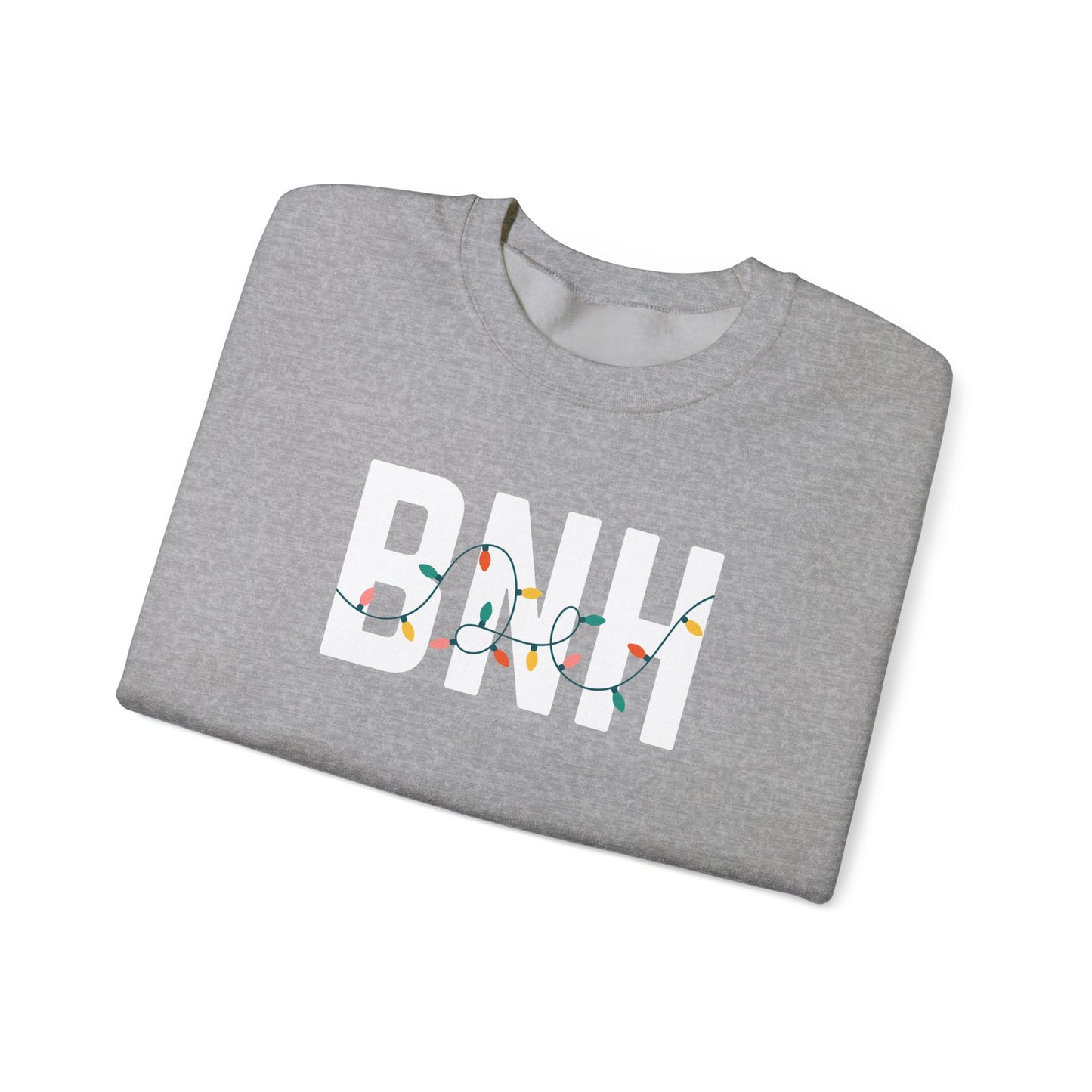 BNH HOLIDAY LIGHTS HEAVY BLEND CREWNECK