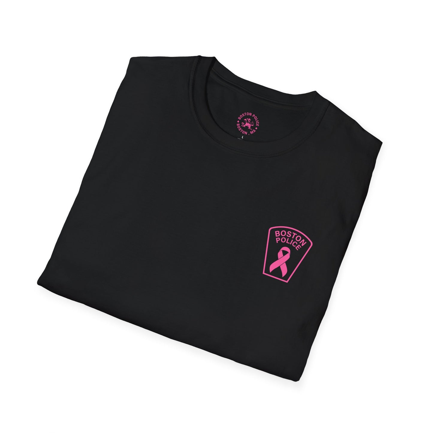 BOSTON POLICE BREAST CANCER AWARENESS SOFTSTYLE T-SHIRT
