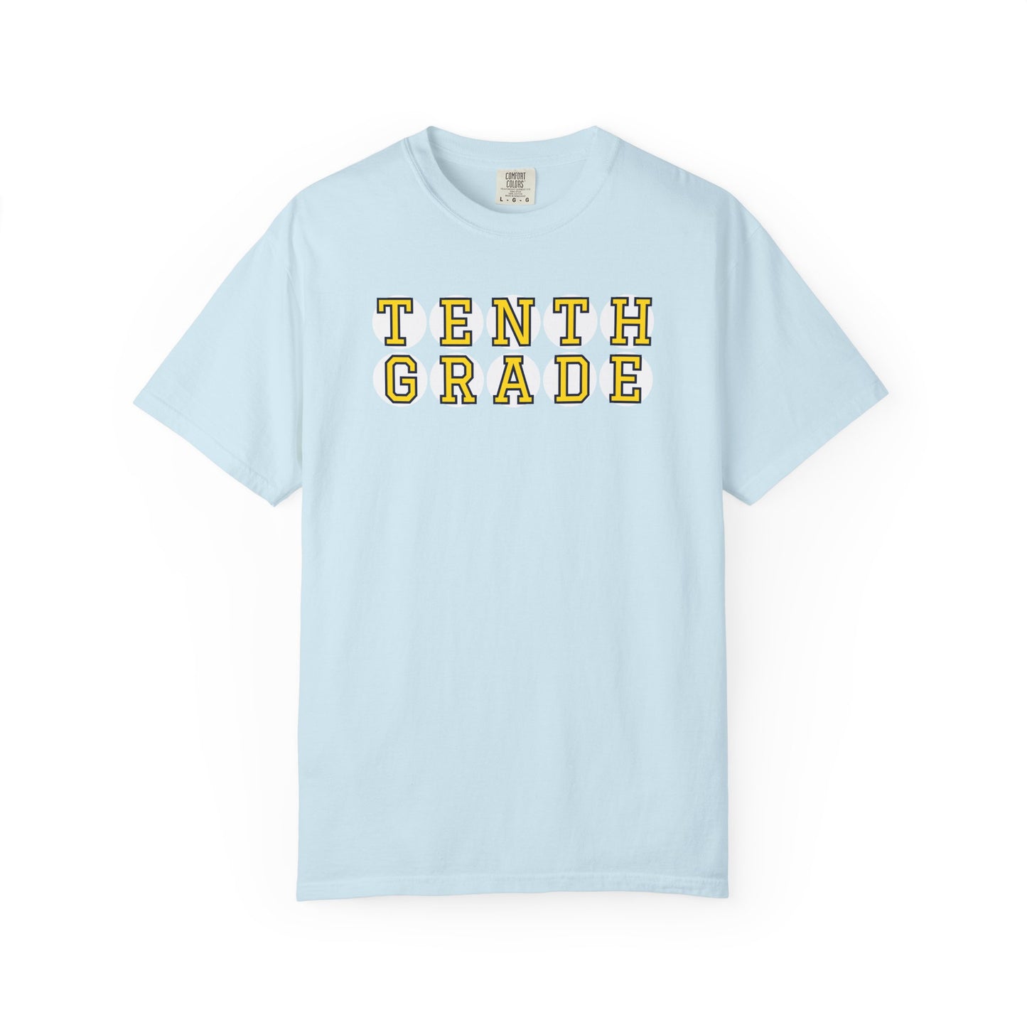 TENTH GRADE YELLOW PLAYER LETTERS T-SHIRT