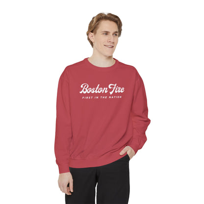 BOSTON FIRE STONEWASHED CREWNECK