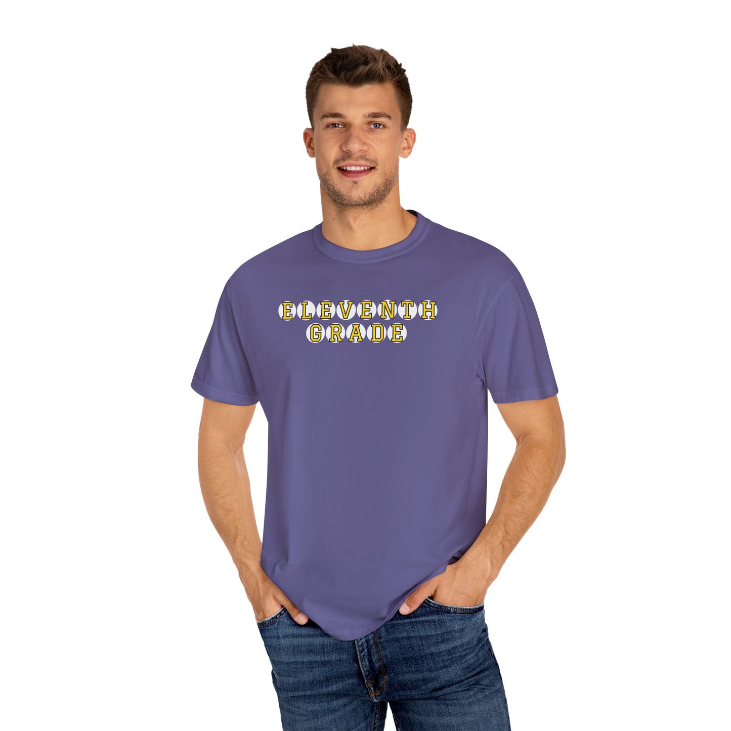 ELEVENTH GRADE YELLOW PLAYER LETTERS T-SHIRT