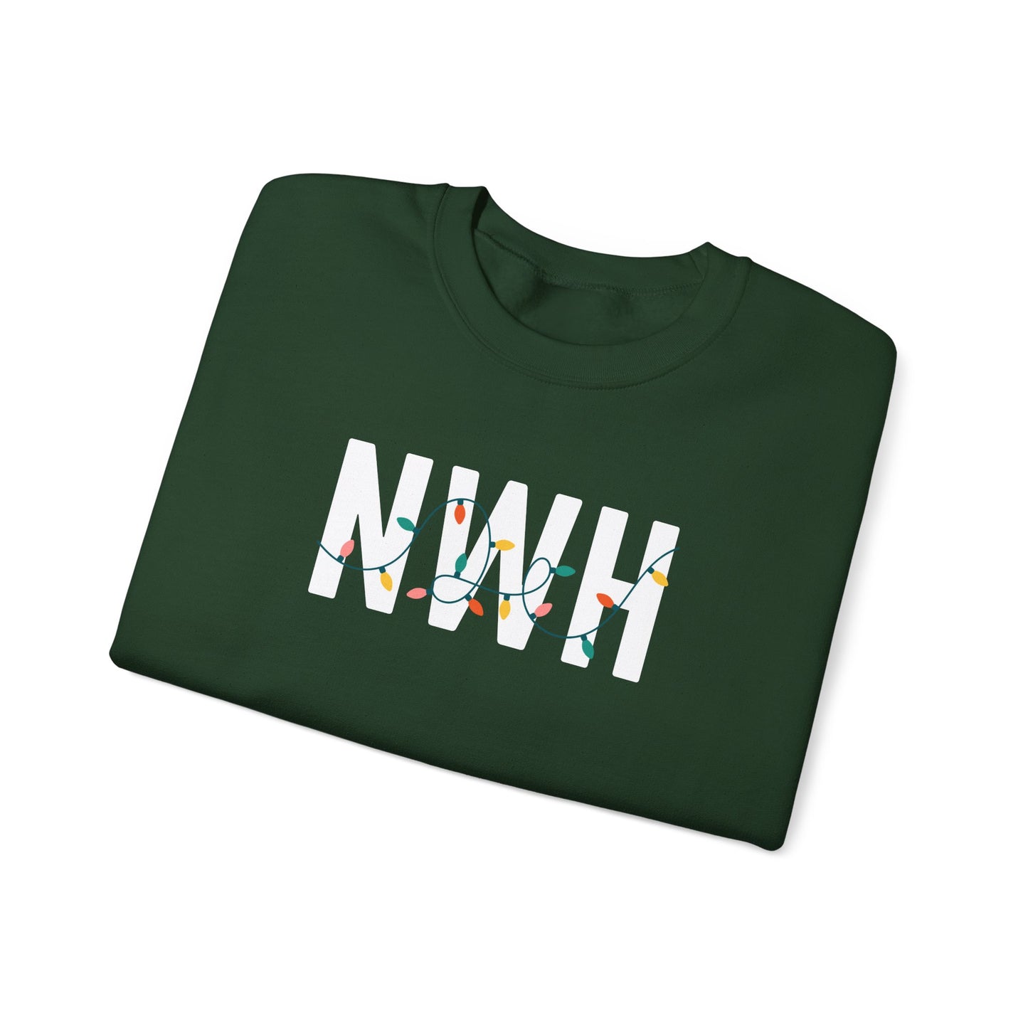 NWH HOLIDAY LIGHTS HEAVY BLEND CREWNECK