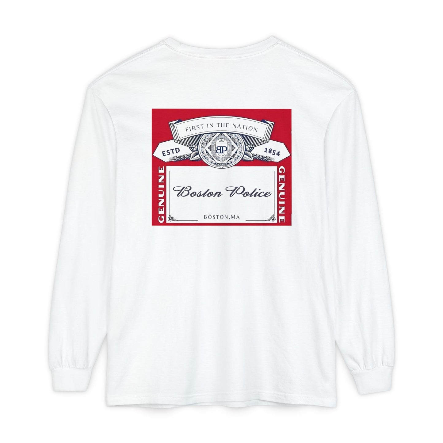 BOSTON POLICE CROWN LABEL LONG SLEEVE