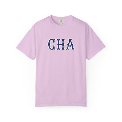 CHA NAVY SOX LETTERS TEE