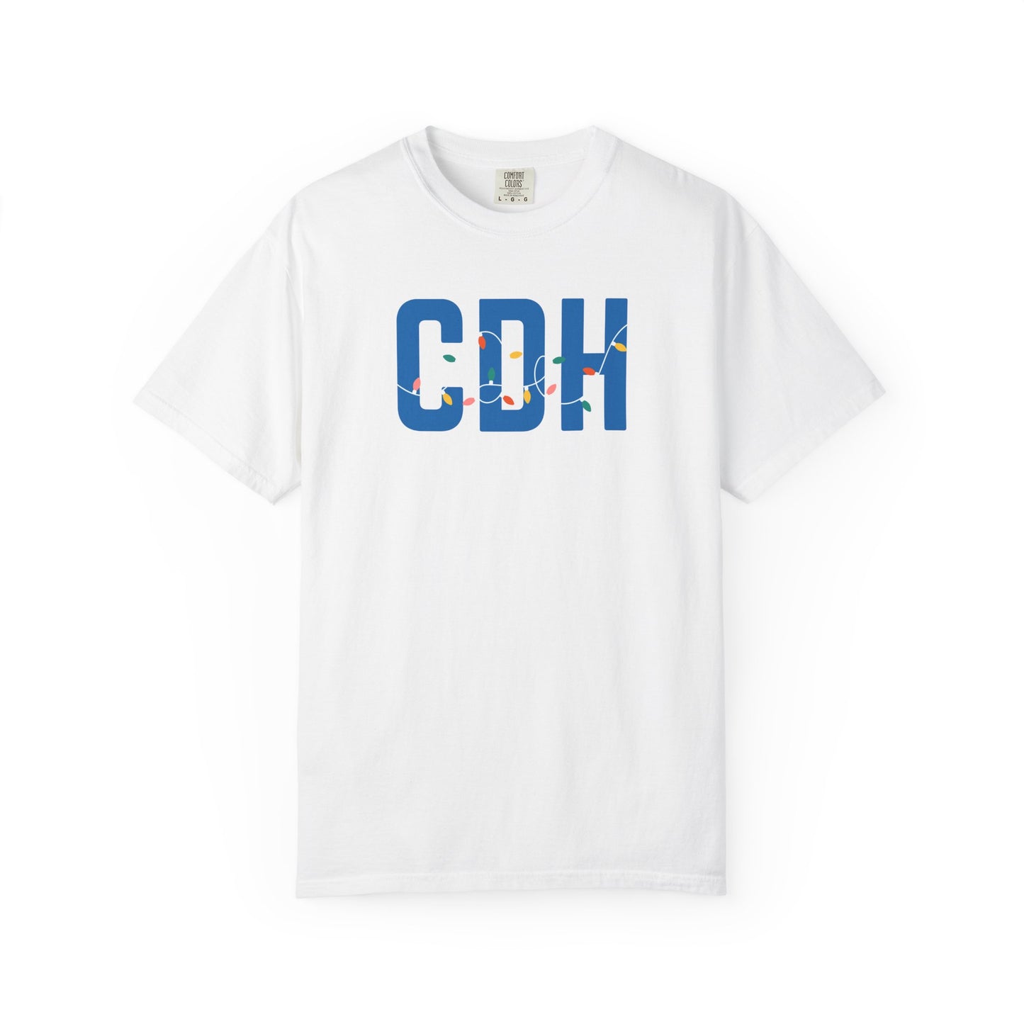 CDH HOLIDAY LIGHTS T-SHIRT - WHITE