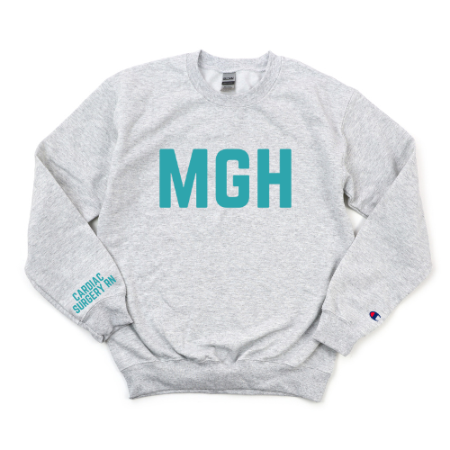 TEAL MGH CARDIAC SURGERY CHAMPION CREWNECK