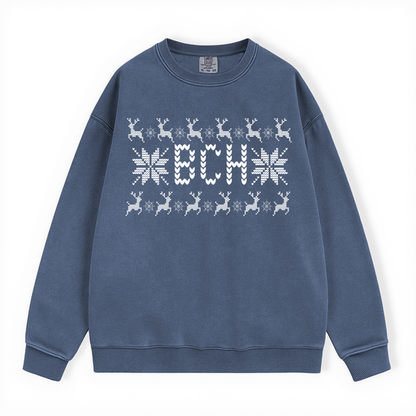 BCH UGLY SWEATER COMFORT COLORS CREWNECK