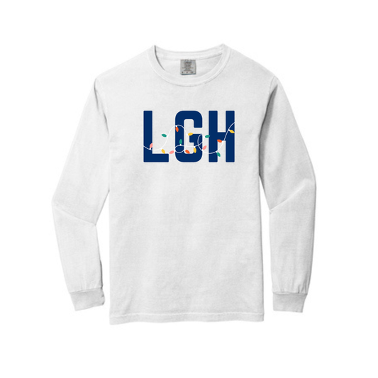 LGH HOLIDAY LIGHTS LONG SLEEVE - WHITE
