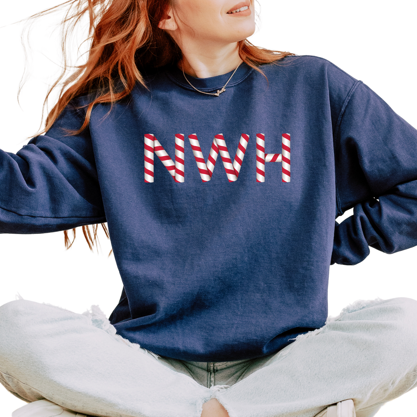 NWH CANDY CANE CREWNECK