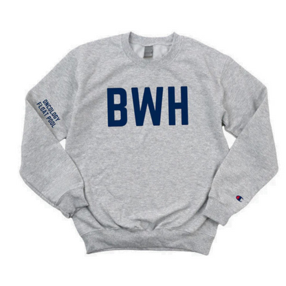 NAVY BWH ONCOLOGY FLOAT POOL CHAMPION CREWNECK  - DARK GRAY