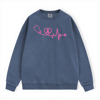 BREAST CANCER AWARENESS COMFORT COLORS CREWNECK