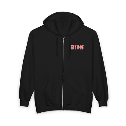 BIDM SOX LETTERS HEAVY BLEND FULL ZIP HOODIE
