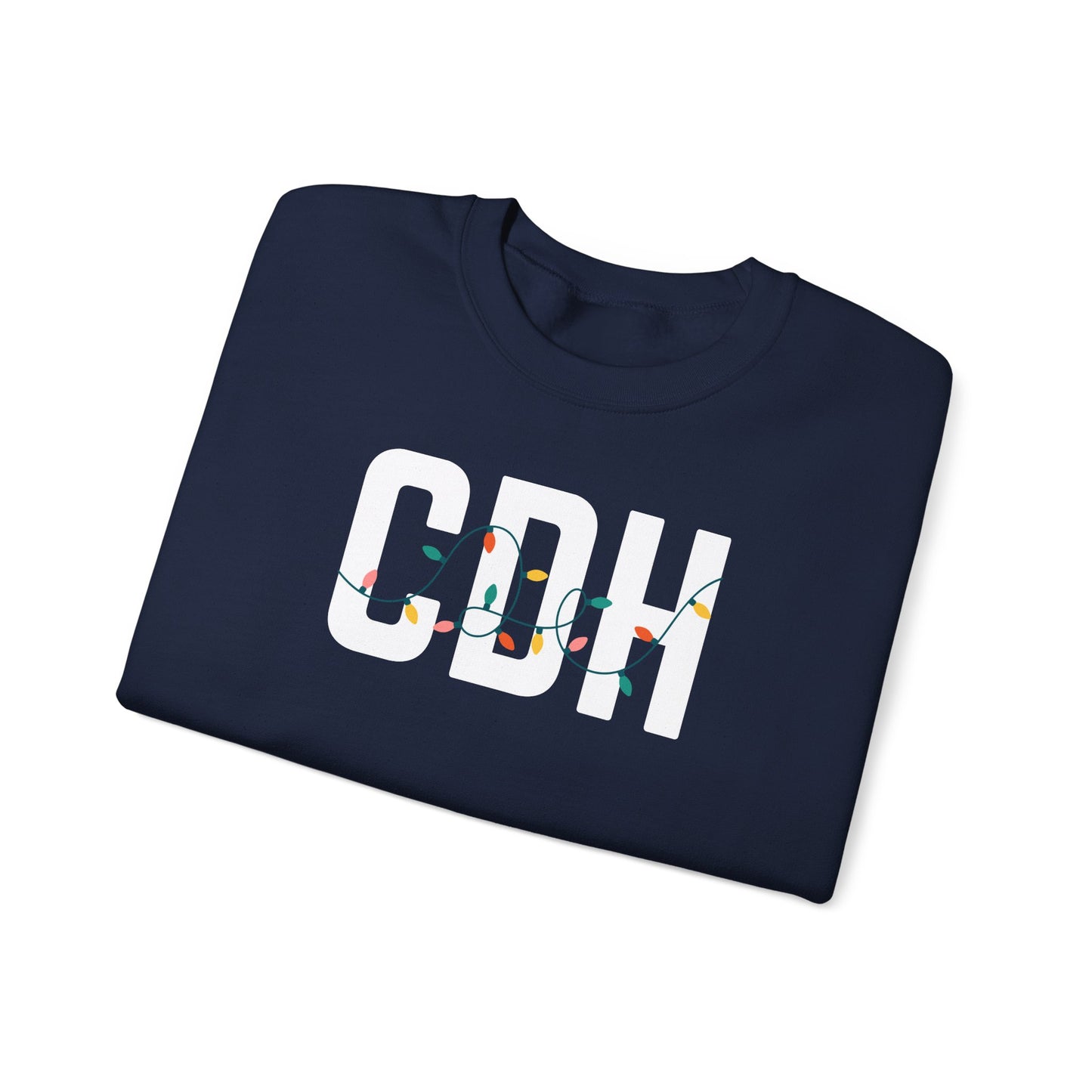 CDH HOLIDAY LIGHTS HEAVY BLEND CREWNECK