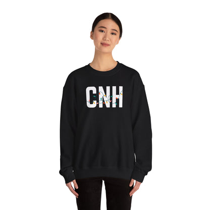CNH HOLIDAY LIGHTS HEAVY BLEND CREWNECK