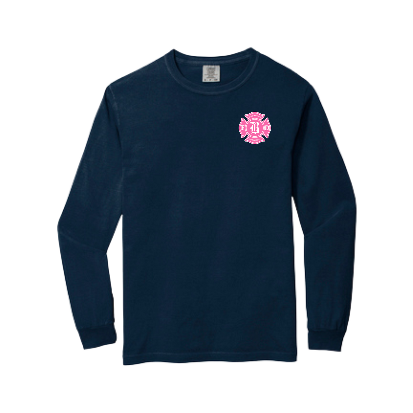 BOSTON FIRE BREAST CANCER AWARENESS LONG SLEEVE