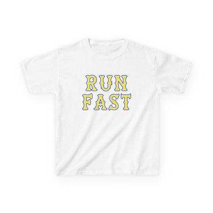 KIDS RUN FAST COTTON TEE
