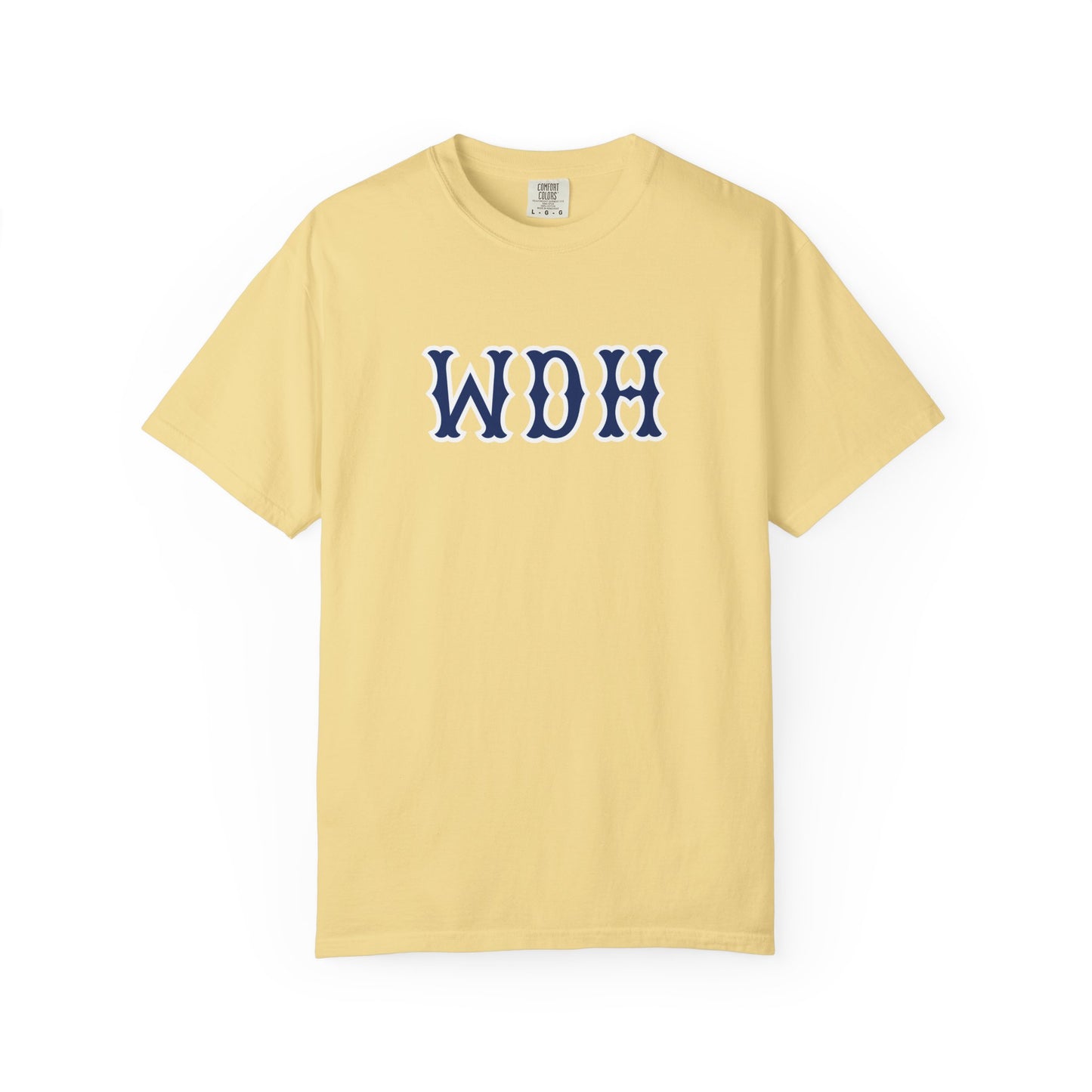 WDH NAVY SOX LETTERS TEE