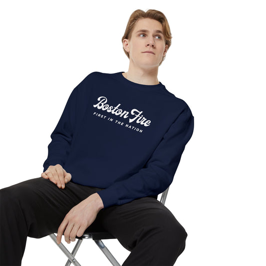 BOSTON FIRE STONEWASHED CREWNECK