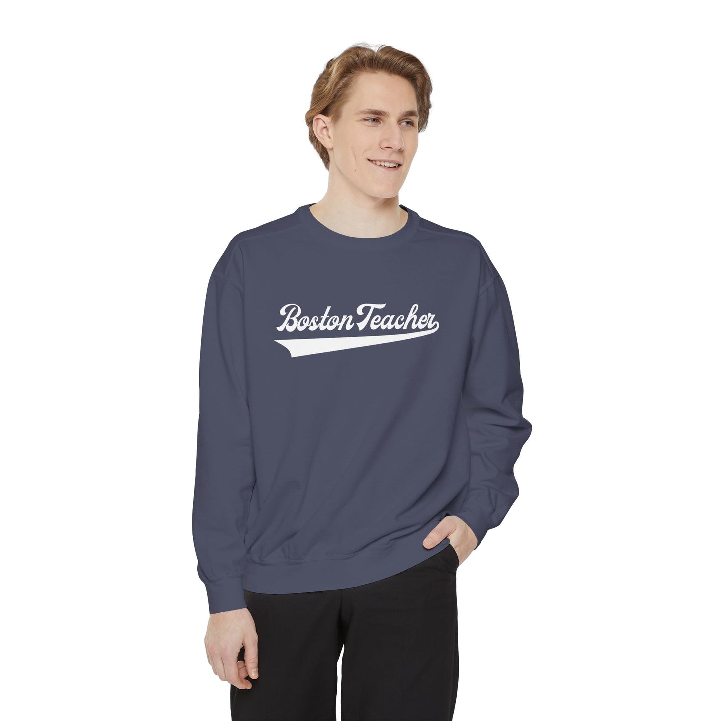 BOSTON TEACHER COMFORT COLORS CREWNECK