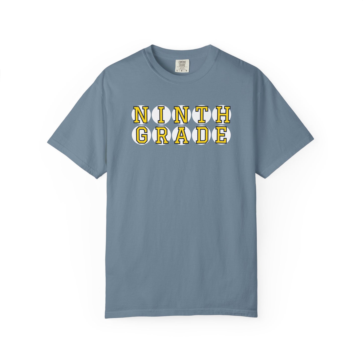 NINTH GRADE YELLOW PLAYER LETTERS T-SHIRT